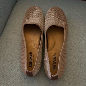Softwalk tan flats